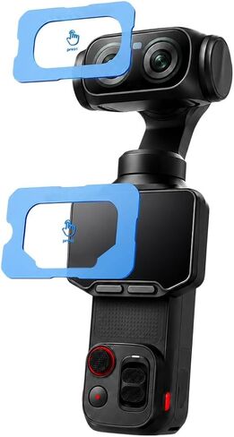 Tempered Glass Screen & Lens Protector for Insta360 Luna Ultra - 9H Hardness, High Transmittance, Dust-Proof, Perfect Fit, Bubble-Free Installation, Superior Protection in Kuwait