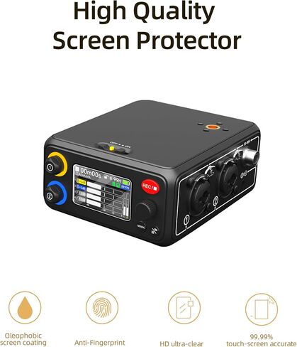 Screen Protector for Deity TC-1 Portable Field Recorder, 1-Pack Anti-Glare Matte Film, Easy Installation, Bubble-Free, Touch Sensitive in Kuwait