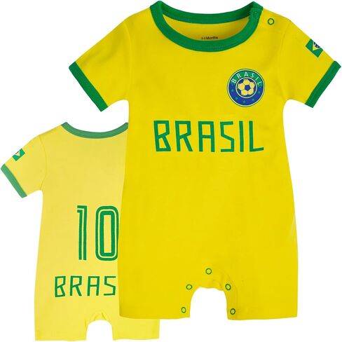 Baby Soccer Bodysuit - Short Sleeve Romper Outfit for Newborn & Toddler 0-24 Months in Kuwait