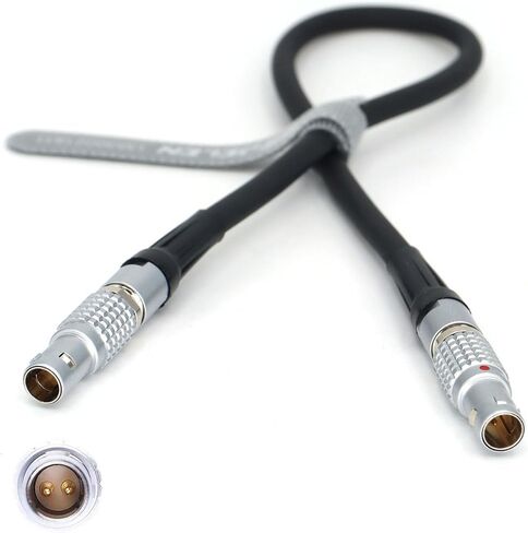 D-Tap to 0B 2 Pin Male Power Cable for Teradek Bond Teradek Bolt SmallHD Monitor Z CAM E2 Camera DJI Ronin ARRI 60cm/23.6 inches (Dtap - Straight 2pin) in Kuwait