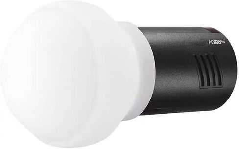Collapsible Flash Diffuser Dome, Round Head Flash Softbox Light Modifier with 3 Diffusion Modes, Pink Silicone Sphere for V1 AD 100Pro in Kuwait