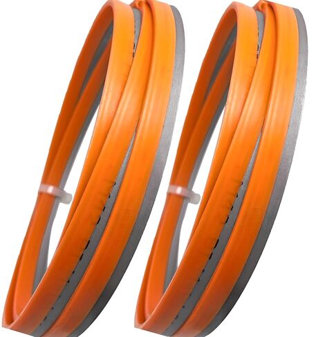 2 Pack 80" Bandsaw Blades, Bi-Metal M42, Band Saw Blades, 24 TPI | Soft Metal Cutting, 80 x 1/2 x 0.025 Inch in Kuwait
