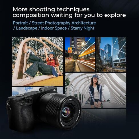 7artisans AF 10mm F2.8 Autofocus APS-C Ultra-Wide Angle Cameras Lens,105.3° Field of View, STM for Vlogging Landscape Street Photography(Sony E) in Kuwait