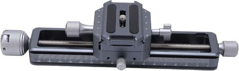 Macro Focusing Rail Slider, Camera Close Up Rail for DSLR, 16cm Precision Slide with Arca Mount, Portable Macro Photography Accessory for Studio and Field Use in Kuwait