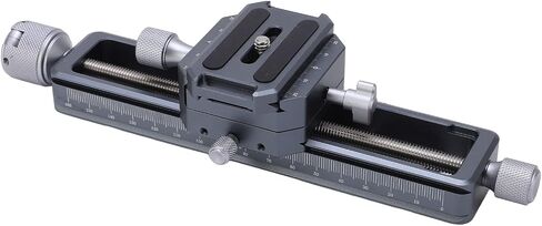Macro Focusing Rail Slider, Camera Close Up Rail for DSLR, 16cm Precision Slide with Arca Mount, Portable Macro Photography Accessory for Studio and Field Use in Kuwait