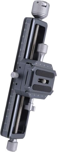 Macro Focusing Rail Slider, Camera Close Up Rail for DSLR, 16cm Precision Slide with Arca Mount, Portable Macro Photography Accessory for Studio and Field Use in Kuwait