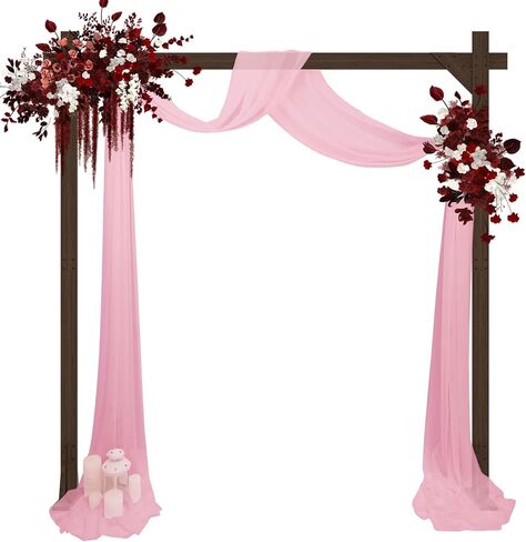 Babenest 7.38FT Square Wooden Wedding Arch Backdrop Stand for Party | Indoor Outdoor, Wedding Arbor for Rustic Ceremony Birthday Bridal Baby Shower Banquet Proposal Scene Garden Decoration in Kuwait