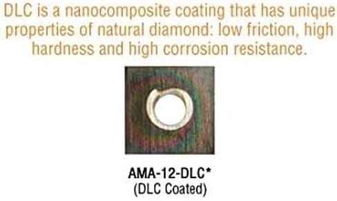 Amana Tool - AMA-12-DLC Solid Carbide 4 Cutting Edges Diamond-Like Carbon (DLC) Coated Ins in Kuwait