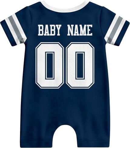 KREDE Baby Clothes Custom Baby Romper with Name Number, Personalized Bodysuit for Baby Boys Gifts in Kuwait