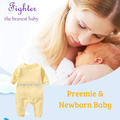 Personalized Newborn Baby Girl Preemie Clothes Boys, Custom Baby Gift Newborn Preemie Clothes Going Home from Hospital Outfit in Kuwait