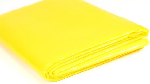 Primacare CSCB-6821 Disposable Transport Emergency Blanket, Lightweight and Warerproof, Blanket for Outdoors, Camping, First Aid, Hiking, Survival, 60" x 90", Yellow (Pack of 18) in Kuwait