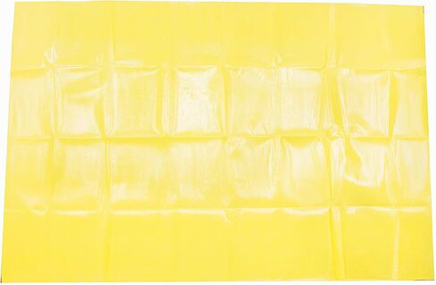 Primacare CSCB-6821 Disposable Transport Emergency Blanket, Lightweight and Warerproof, Blanket for Outdoors, Camping, First Aid, Hiking, Survival, 60" x 90", Yellow (Pack of 18) in Kuwait