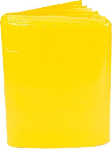 Primacare CSCB-6821 Disposable Transport Emergency Blanket, Lightweight and Warerproof, Blanket for Outdoors, Camping, First Aid, Hiking, Survival, 60" x 90", Yellow (Pack of 18) in Kuwait