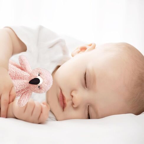 Baby Soft Pink Flamingo Stuffed Animal Security Blanket, Plush Flamingo Character Lovey Blanket, Baby Shower/Nursery Gift, Newborn Infant Toddler Snuggle Blankie for Girls Boys, 14 Inches in Kuwait