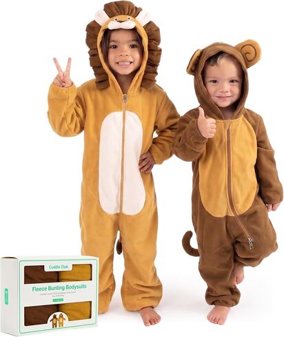 بدلة أطفال من الصوف من Cuddle Club - سترة للأطفال الرضع من قطعة واحدة بغطاء للرأس ملابس خارجية للأطفال الصغار in Kuwait