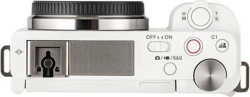 Sony ZV-E10 Mirrorless Camera (Body Only, White) (ILCZV-E10/W) + 64GB Card + Photo Software + Bag + NPF-W50 Battery + External Charger + Card Reader + Flex Tripod + More in Kuwait