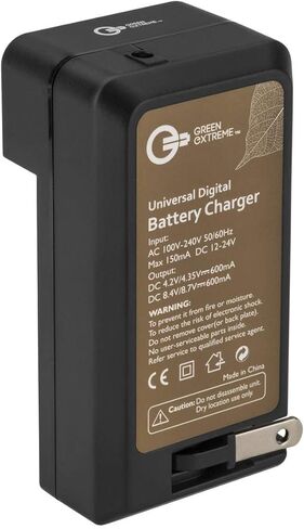 2 Pack EN-EL20 Battery and Compact Smart Charger Kit | Includes 2 EN-EL20 batteries and smart charger for Nikon 1, Coolpix A and Blackmagic cameras in Kuwait