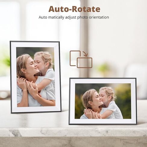 Dragon Touch 10.1'' WiFi Digital Picture Frame - HD IPS Touch Screen Digital Photo Frame Display, Auto-Rotate, Share Photos/Videos Instantly via Free App Best Gifts for Birthday, Wedding, Mom，2 Pack in Kuwait