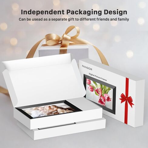 FANGOR 10.1 Inch WiFi Digital Picture Frame 1280x800 HD IPS Touch Screen, Electronic Smart Photo Frame with 32GB Storage, Auto-Rotate, Instantly Share Photos/Videos via Uhale App from Anywhere 3 Pack in Kuwait