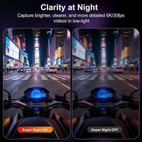 Ourlife 6K/30fps Action Camera Stunning Low-Light Imaging | Dual Screen Touch with 9:16 Vertical,170°Wide FOV,30M Waterproof Underwater Camera for Snorkeling EIS Remote Control(32GB) in Kuwait