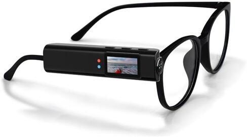 2.7K Glasses Camera, 0.96 Inch Display Camera with Glasses 110 Wide Angle FPV Sports Cam with 2 Axis Stabilization for Cycling Hiking Pet Walking Travel in Kuwait