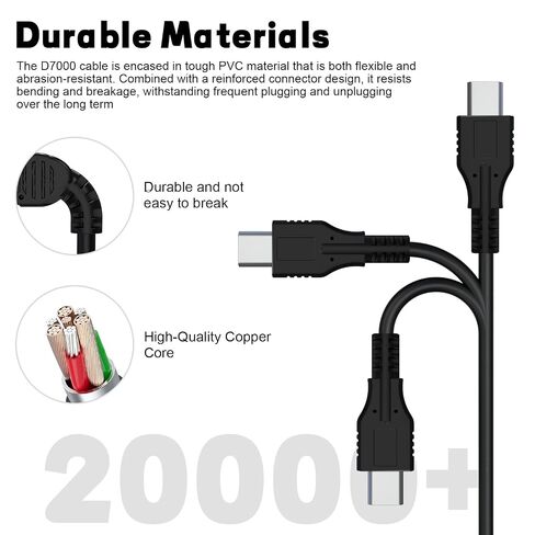 UC-E4 USB Cable Compatible with Nikon D40 D40X D50 D60 D70 D70S D80 D90 D100 D200 D300 D300S D610 D700 D3000 D3100 D7000 D1H D2X D2H D2HS D3 D3S D4 Camera, for iPhone 15/16/17, Laptop, Tablet (3.3ft) in Kuwait