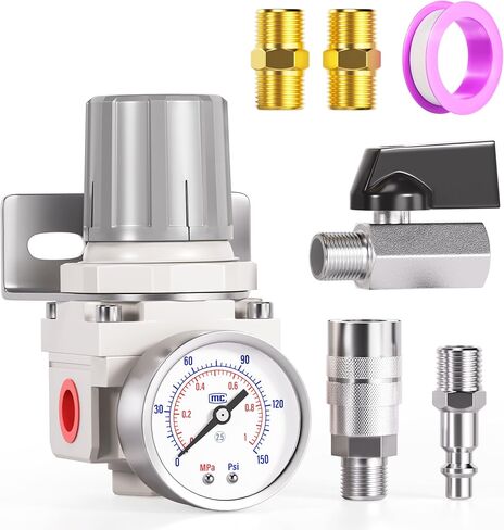 TAILONZ PNEUMATIC 1/4 Inch NPT Air-Compressor Accessories Pressure Regulator for Compressed Air Systems AR2000 Adjust 0 to 145 Psi in Kuwait