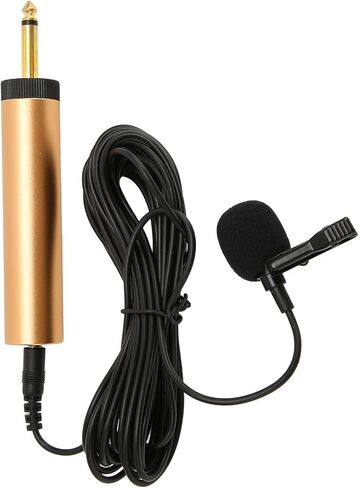 Omnidirectional Lavalier Microphone with 3.5mm Jack and 6.5mm Adapter for Recording with Cameras and Phones 16.4ft Cable in Kuwait