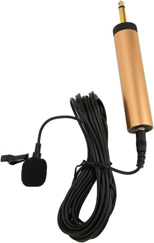 Omnidirectional Lavalier Microphone with 3.5mm Jack and 6.5mm Adapter for Recording with Cameras and Phones 16.4ft Cable in Kuwait