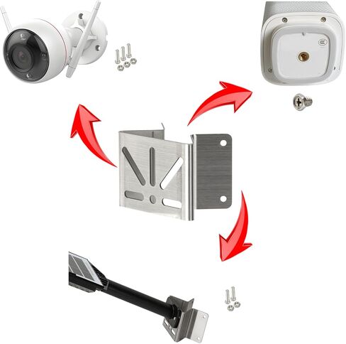 Exterior Outside Wall Corner Mount Compatible with Eufy S340/S330/E30 | Solid Weatherproof Mounting Bracket 270° Wider View Angle for CCTV Security Camera PTZ Dome Outdoor AP CPE in Kuwait