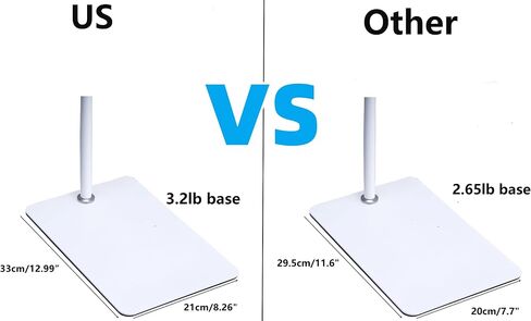 2Pack 80"-31" Tall White Floor Holder Stand Mount for Security Cameras, 3.2lbs Base,Height Adjustable 31.5-80",Compatible with Baby Camera Monitor/Security Cameras/Pet Camera (2) in Kuwait