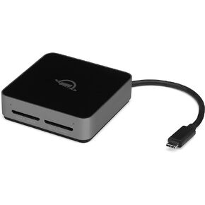 OWC Atlas Dual SD-Slot SDXC UHS-II Card Reader - Bus Powered by USB-C - Compatible with Mac/Windows/iPad/Chrome OS