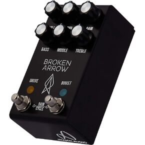 Jackson Audio Broken Arrow V2 Comprehensive Overdrive Guitar Effects Pedal, Black (BROKENARROWV2)