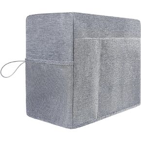 Sewing Machine Cover Dust Cover with 4 Storage Pockets Foldable Sewing Machine Protective Cover Compatible with Most Standard Brother, Singer Sewing Machine (Gray)