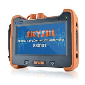 1310nm/35dB+1550nm/33dB+1625nm/33dB PON OTDR Testing (Built-in OPM OLS VFL and Event Map) Fiber Tester SM Optical Time Domain Reflectometer Compatible with SC+FC+ST+LC/UPC&APC-SS313T-3A