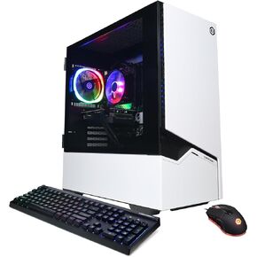 كمبيوتر الألعاب CyberPowerPC Gamer Master، AMD Ryzen 7 8700G 4.2 جيجا هرتز، GeForce RTX 4060 Ti 8 جيجا، 16 جيجا DDR5، 2 تيرابايت PCIe Gen4 SSD، WiFi جاهز ونظام التشغيل Windows 11 Home (GMAI5300A) in Kuwait