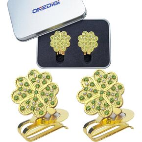 ONEDIGI 2PCS Golf Ball Marker with Golf Hat Clip for Your Friend Golf Gifts for Women