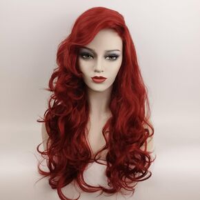 Light Brown Girl's long Wavy Wig Halloween Cosplay Costume Wig