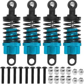 4Pack ShareGoo 52mm Shock Absorbers Assembled Compatible with Tamiya 1/10 TT-01 TT-02 TA05 TL-01 TA03 MF-01X RC Car Chassis Upgrades Parts (Black)