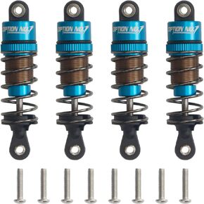 HobbyMarking Aluminum Alloy Oil Shock Absorber 62mm Adjustable Damper Set For Tamiya TT-01 TT-02 RC On-Road Car Upgrade Parts