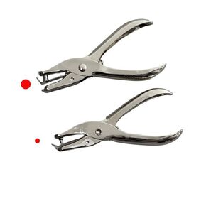 1/4 and 1/8 Inch Small Single Hole Punch Paper Hole Puncher Mini Hole Puncher for DIY Craft Paper Tags (Silver)