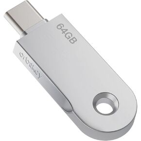 Orbitkey USB-C | Thumb Drive with Fast Transfer Chip | Slim Profile Compatible Key Organizer & Key Ring