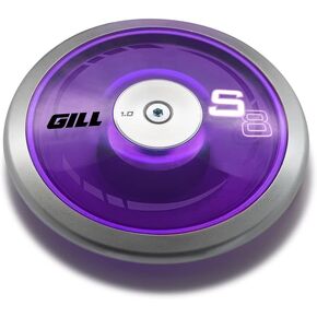 Gill Athletics S8 Spin Disc for Track - 1 KG Discus Training Equipment, 80% Rim Weight, 1k Track & Field Throwing Equipment, Mens Discus and Womens Discus 1 kg - 1 k Discus Track and Field