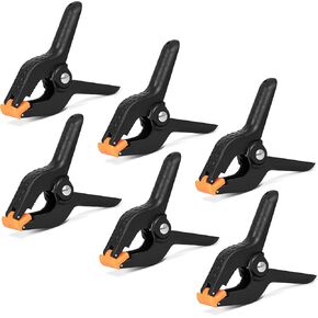 OPKING 6 Pack Spring Clamps Clip Heavy Duty 4.3 Inch for Photography Backdrops Background Muslin