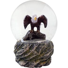 Water Globe - Eagle from Deluxebase. Snow Globe with Resin Figurine and Moulded Base. Great Home Decor, Ornaments and Gifts.