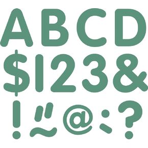 Teacher Created Resources Eucalyptus Green 2" Classic Letters Uppercase Pack (TCR9212)