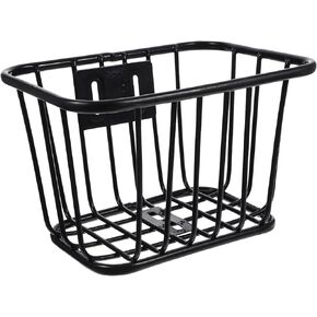 Kisangel Bicycle Iron Basket Girls' Accessories Cruiser Bikes Scooters Front Bike Rack Bicycle Rear Rack Bicycle Racks Bike Iron Basket Bike Container Children Cycling Basket Black
