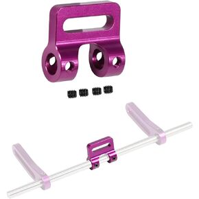 AMK 1/10 Modular Fairlead Aluminum Modular Fairlead for 4.5mm Tube Bumper 1/10 RC Crawler Scale Winch LCG Chassis Comp Builds Power Wagon Cliffhanger Body (1/10 Modular Fairlead Purple)