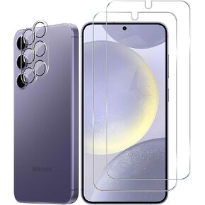 Galaxy A54 Tempered Glass Screen Protector + Camera Lens Protector [ 2 + 2 Pack ][Fingerprint Unlock] [Anti-Scratch] [Case Friendly] Clear HD Protective Film for Samsung Galaxy A54 5G