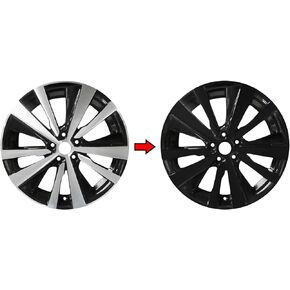 SlickMod Chrome Delete Blackout Vinyl Overlay for 2019-2022 Nissan Altima 19inch Wheel Rims (Gloss Black)